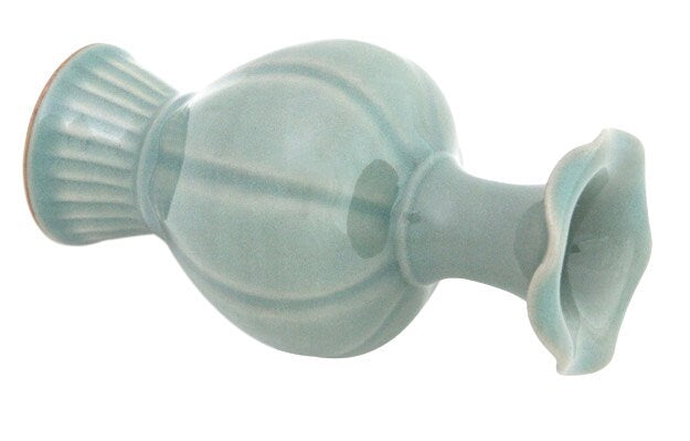 Korean Celadon Modern Flower Melon Vase