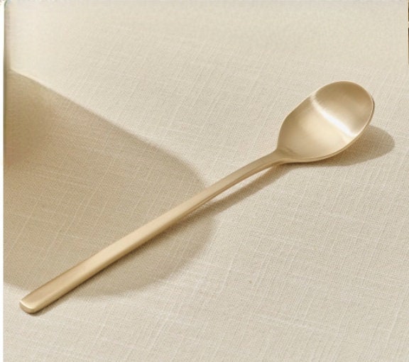 Korean brassware tea time tea spoon & fork set
