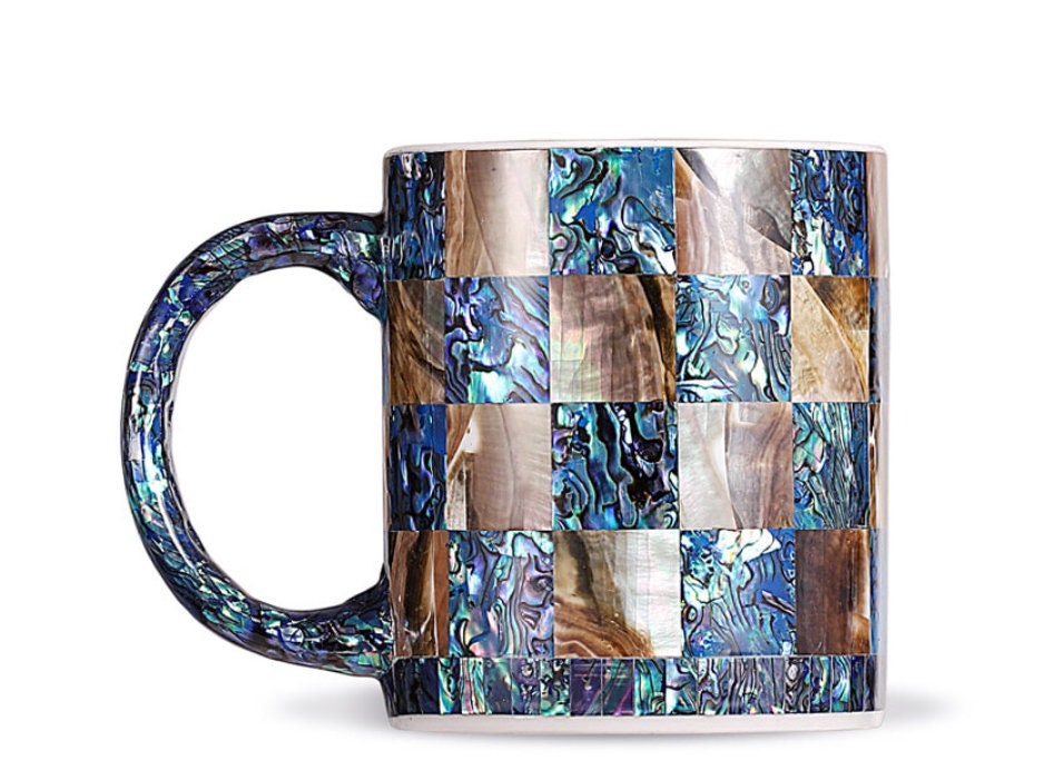 Fancy mother of pearl cup