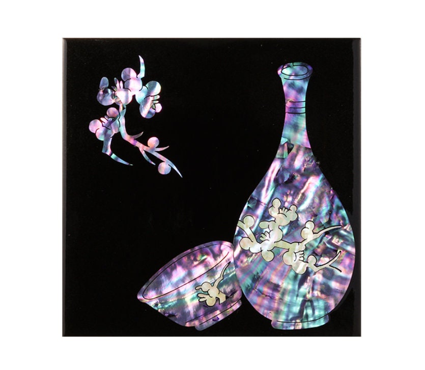 Korean mother of pearl coaster(2pieces)
