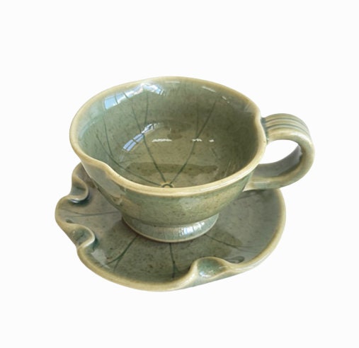 Korean ash green espresso coffee & tea cup