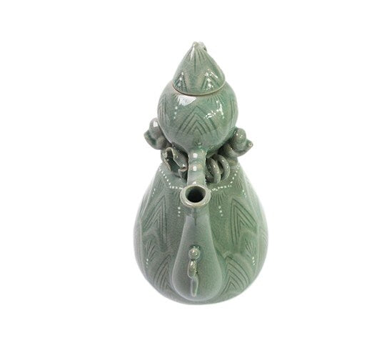 Korean delicate bamboo shoot celadon teapot kettle