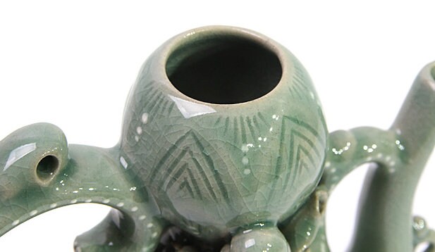 Korean delicate bamboo shoot celadon teapot kettle