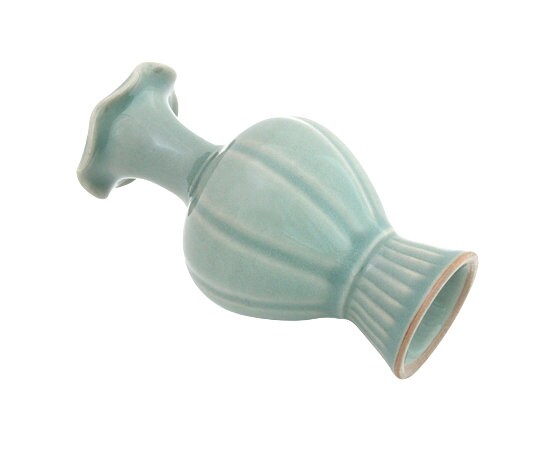 Korean Celadon Modern Flower Melon Vase