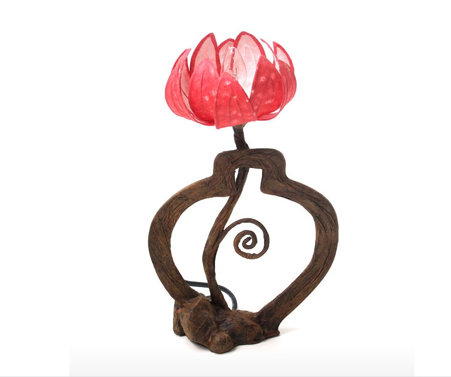 Korean traditional crafts flower shaped hanji lantern antique mood lamp Mood light