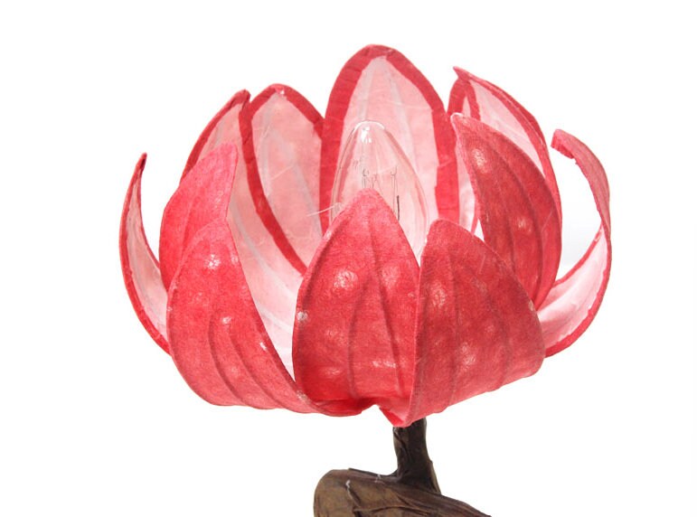 Korean traditional crafts flower shaped hanji lantern antique mood lamp Mood light